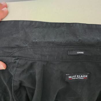 Mavi Black Keten Siyah Gömlek İlk Yıkamada Beyaz Beyaz Lekeler