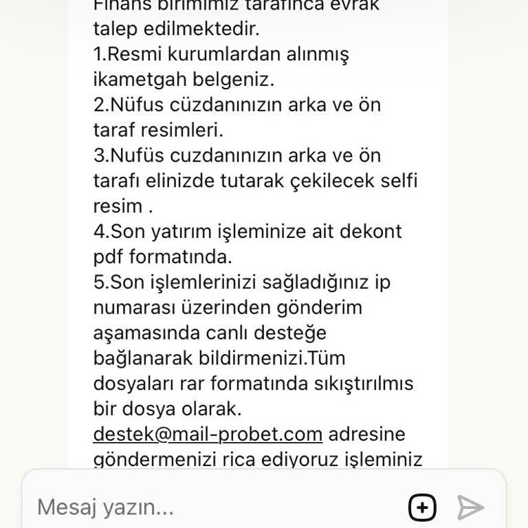 Probet Şikayet Çekim Gelmiyor