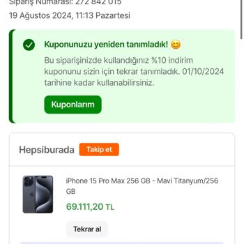 Hepsiburada Mağdur Etmeye Devam Ediyor