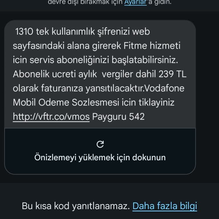 Yanlışlıkla Abone Olduğum Hizmet İçin 239 TL Ücret Talebi