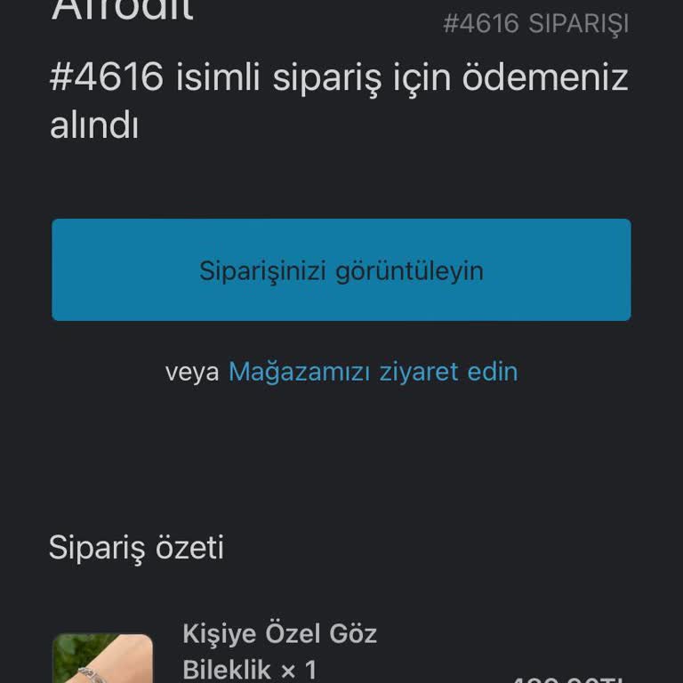 Afrodit Takı Kargom Elime Ulaşmadı