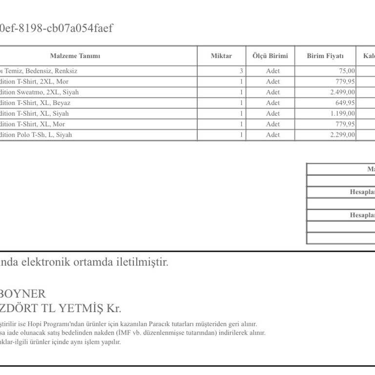 Emaar Boyner Fişe Fazladan Ürün Ekliyor