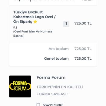 Forma Forum 1 Ay Dır Forma Siparişim Gelemedi