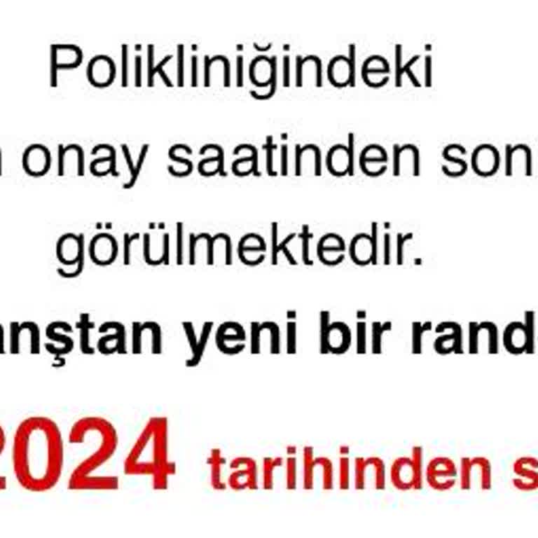 MHRS - 182 Randevu İptali Mağduriyeti