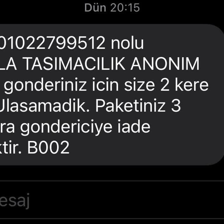 KARGOMsende Evde Yoktunuz Yalanı