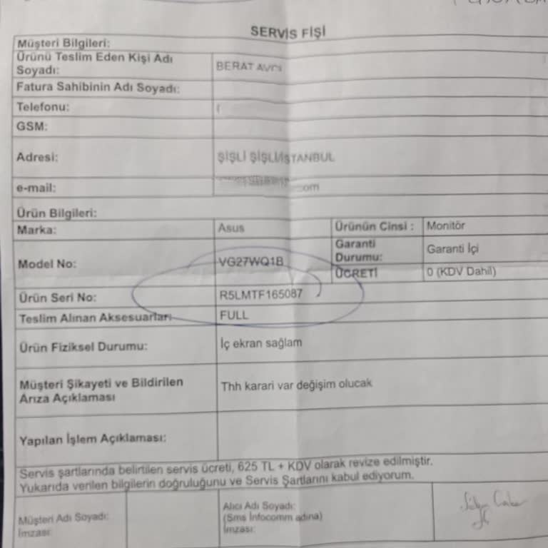 Asus Bilgisayar Asus Ayıplı Ürün Dava Kazanılmasına Rağmen Yeni Ürün Vermiyor