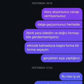 Halley Wear Sayfası Sahibinin Yaptığı Saygısızlık