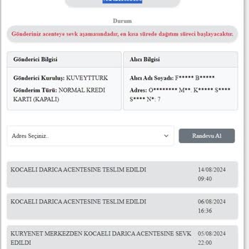 Kuryenet Teslim Edilmeyen Kart Ve Geciken Kargo Hizmeti
