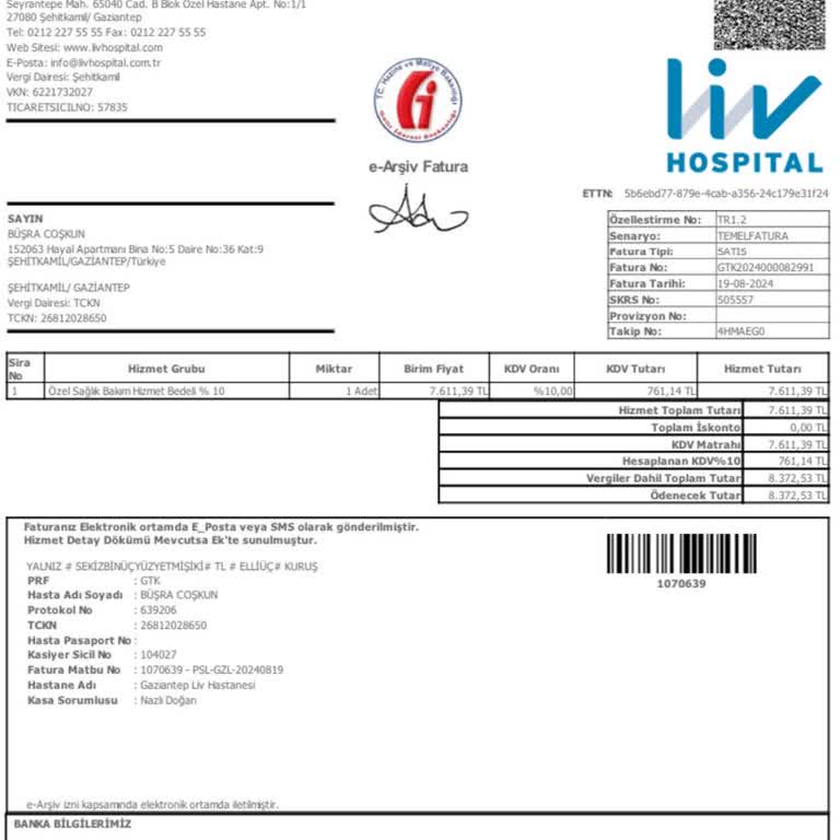 Liv Hospital Yüksek Alınan Muayene Ücreti