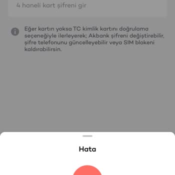 Akbank Cep Şifre Gelmiyor