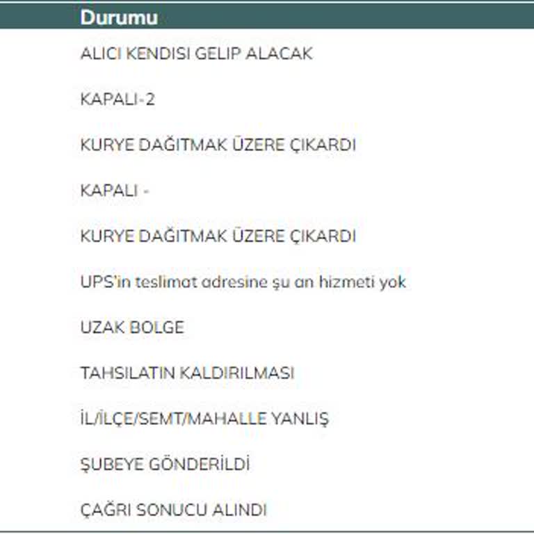 UPS Türkiye Menemen Şubesinden Kargomun 14 Gündür Gelmemesi
