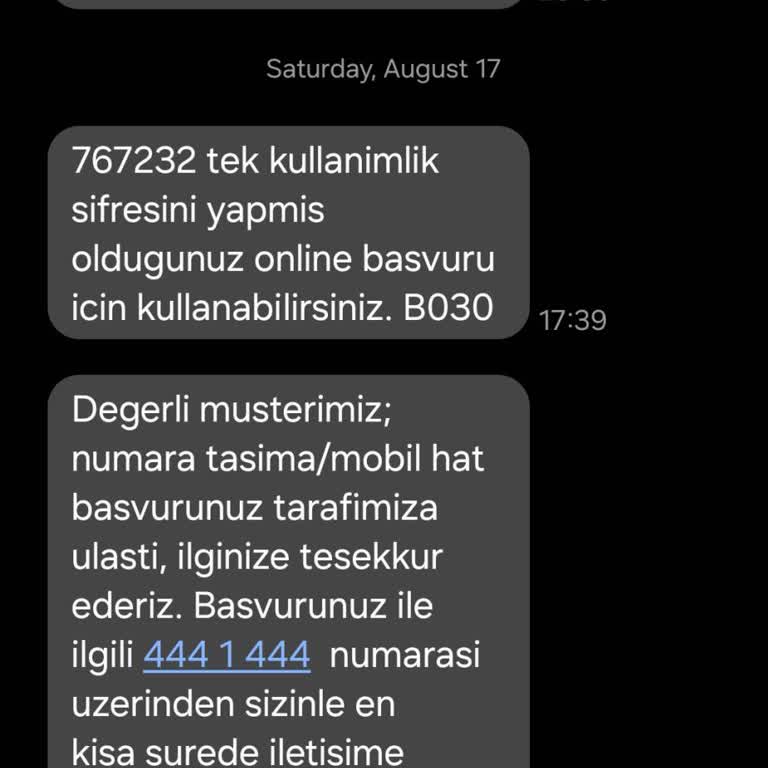 Dijital Kurye Mobil Hat Gelmedi