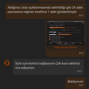 Trendyol Ürünü Eksik Gönderdi