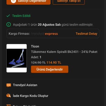 Trendyol Ürünü Eksik Gönderdi