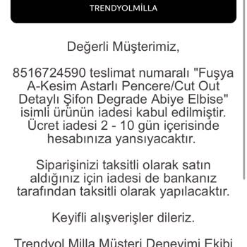 Trendyol Milla İademi Yapmıyor