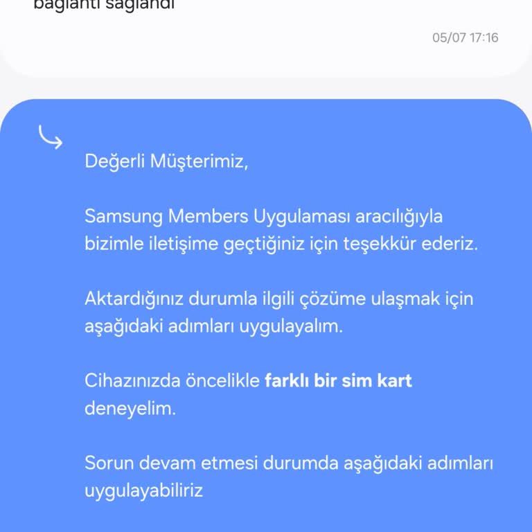 Samsung S24 Plus Mobil Veri Sorunu