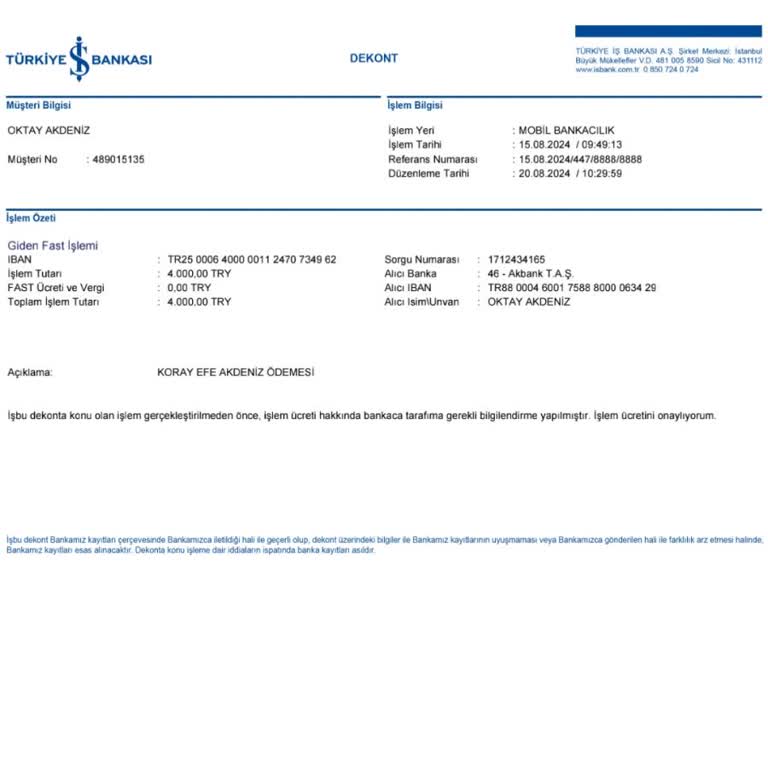 Tosla Paramı Hesabıma Yatırmıyor