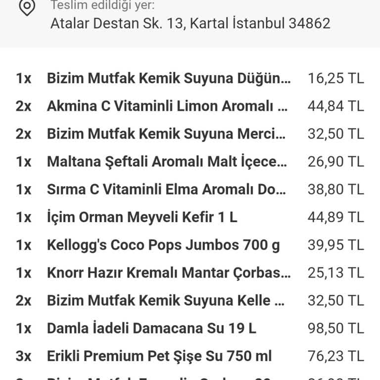 Yemeksepeti Market Para İadesi Talebi