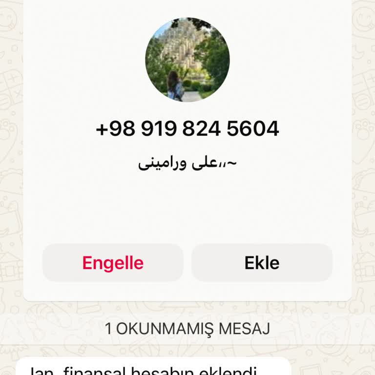 WhatsApp Numaram Ve Hesaplarım Kotu Amaçlı Kullanımı