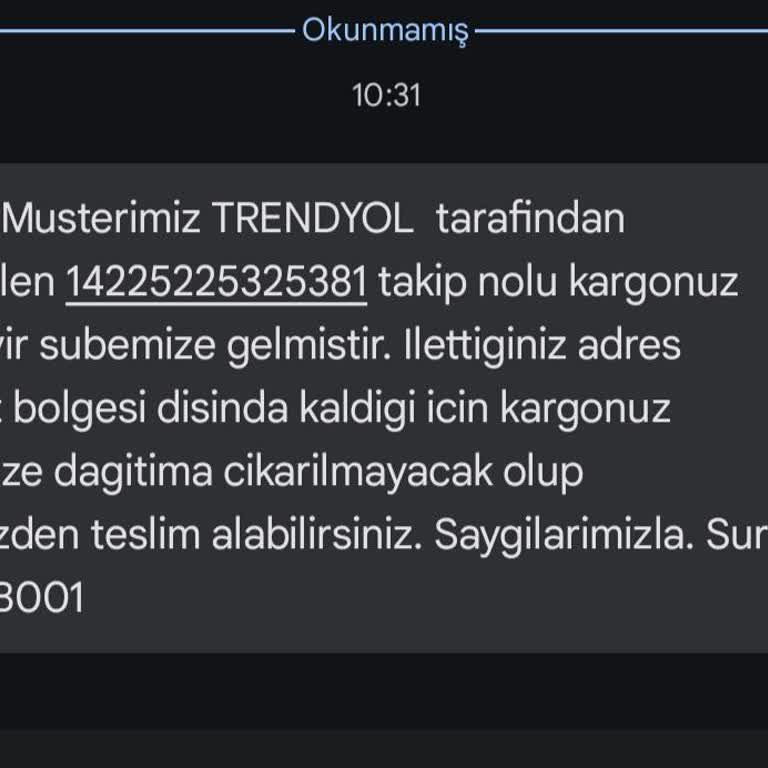 Sürat Kargo Kargomu Göndermiyor, Müşteri Hizmetlerine Ulaşılmıyor