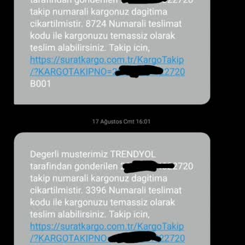 Sürat Kargo Erzincan Halitpaşa Şubesi