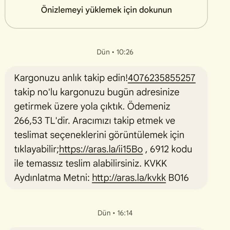 Aras Kargo İletişim Problemi. Altın Koza Şube İle İletişim Yok