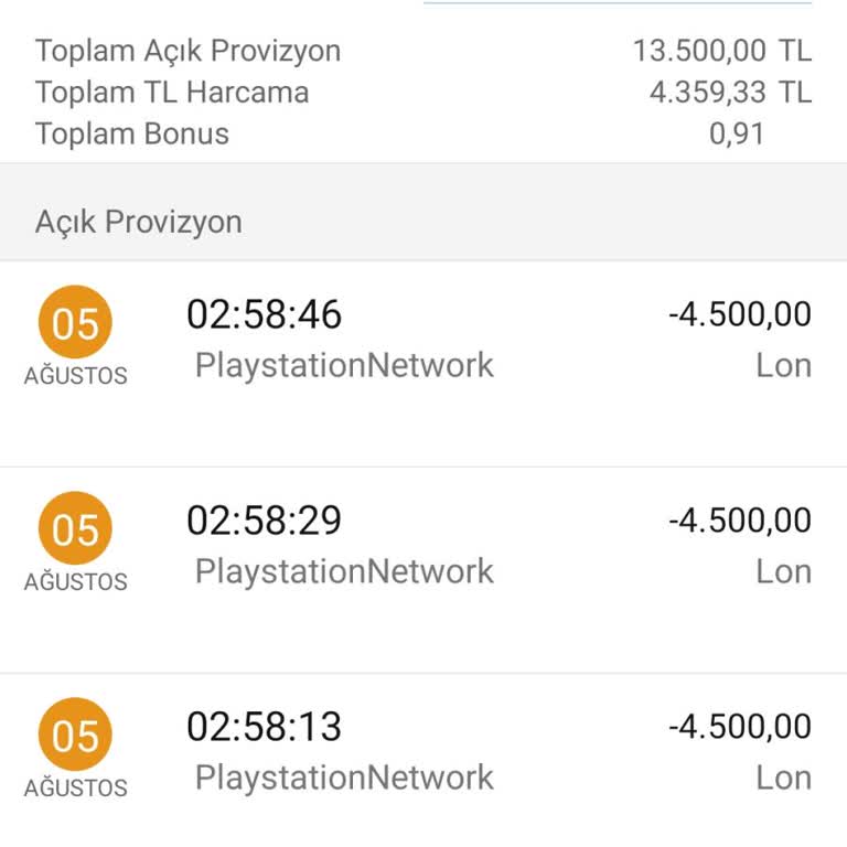 PlayStation Network London Hesabımdan Para Çekti