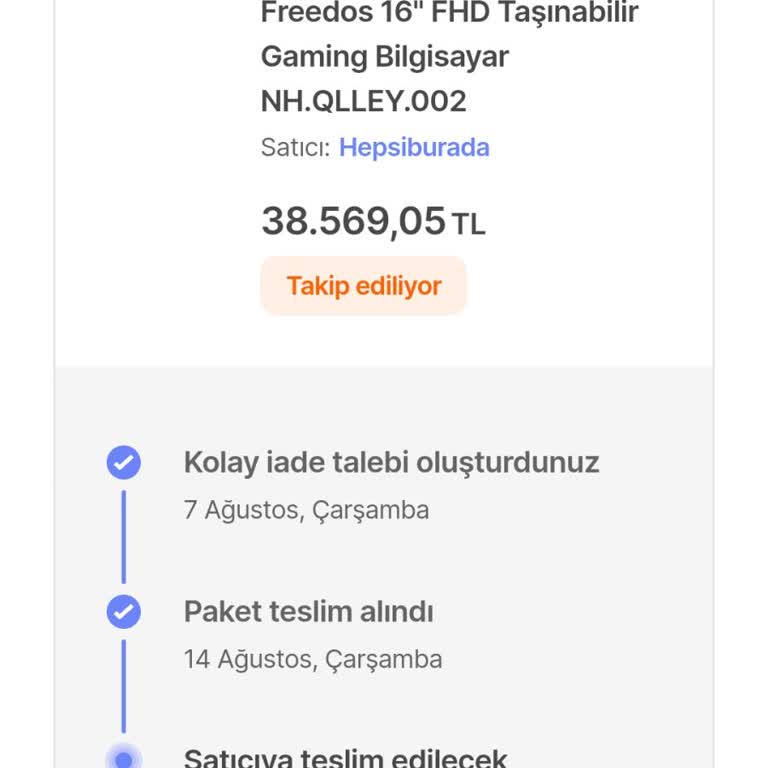 Hepsijet Kargomu Satıcıya Ulaştırmıyor.
