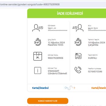 Yurtiçi Kargo İade Kargomu Ev Adresime Teslim Etmiyor!
