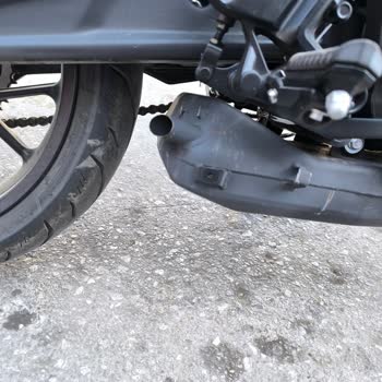 My Cf Moto 250 NK Exhaust Guard Broke Off While Riding and I Was Blamed for That