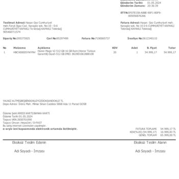 Honor Magic V2 Mağduriyet