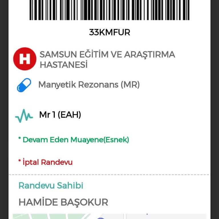 Samsun Eğitim ve Araştırma Hastanesi MR Yerinde Bakılmıyor Telefona