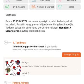 Trendyol Sipariş Eksikliği Ve Müşteri Hizmetleri Sorunu