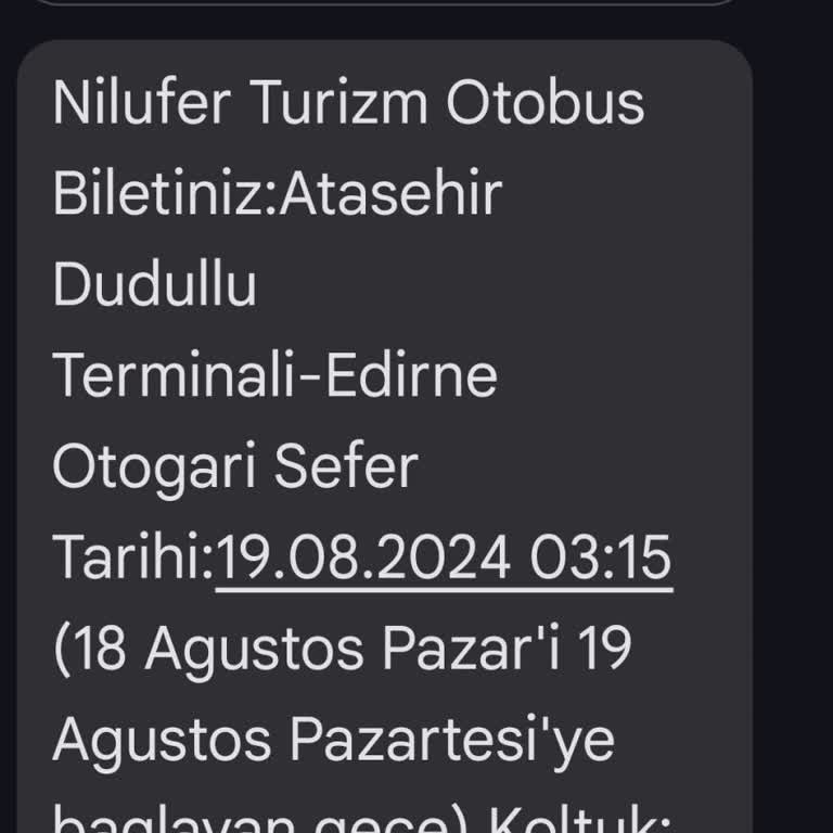 Obilet Sefer Saatini Yanlış Gösteriyor