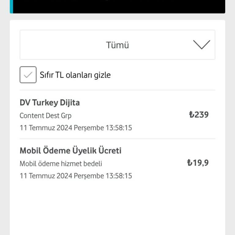 Vodafone Dv Turkey Dijital Aboneliği İptal Ve İade