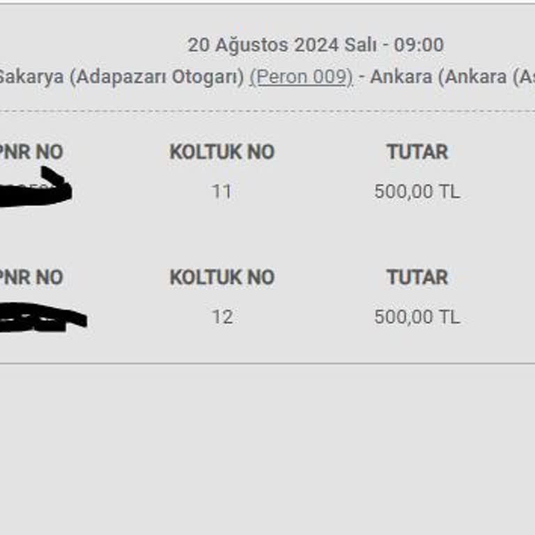 Vib Turizm Sakarya Sakarya Otobüs Terminali VİB Turizm Otobüs Firması