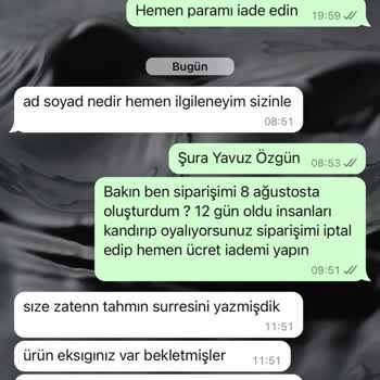 Organic Scarfs Sipariş Sonrası İletişim Ve Hizmet Sorunları