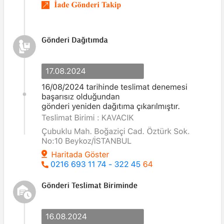 MNG Kargo Gelmeden İade Edildi