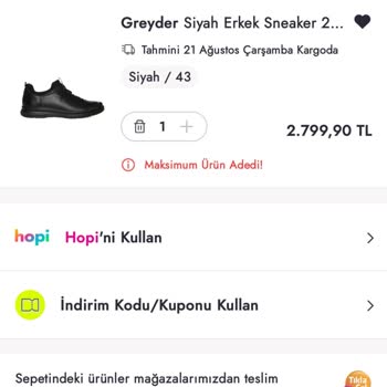 Boyner.com Da 889.99 TL Lik Ayakkabı Sepette 2.799 TL Oluyor