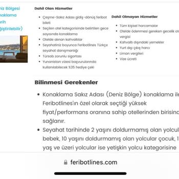 Feribotlines Feribot Rezervasyonu Ve Otel Hizmetlerinde Yaşanan Sorunlar