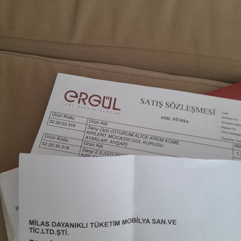 Ergül Mobilya'dan Geciken Koltuk Takımı Teslimatı