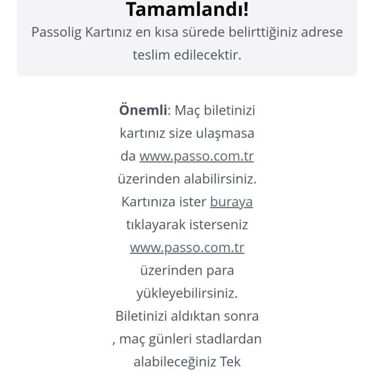 Passolig Kart Başvurusu. Parayı Ödememe Rağmen Kart Başvurunuz Yoktur Dendi.