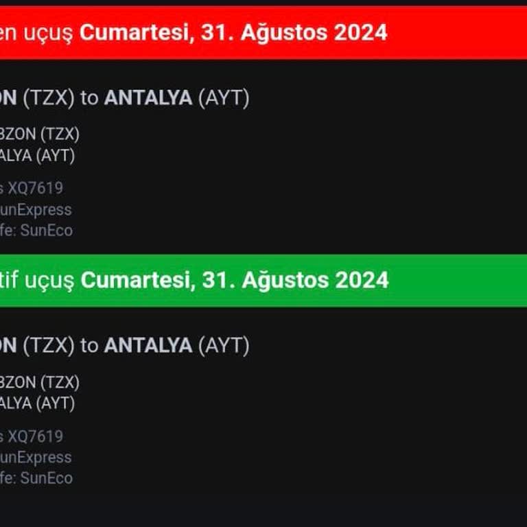 SunExpress Hava Yolları Sun. Express Saçmalığı