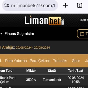 Limanbet Ödeme Yapmadı Tarafımıza.