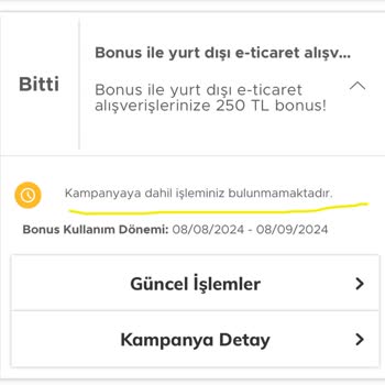 Garanti BBVA Bonus Puanı Yüklenmemesi