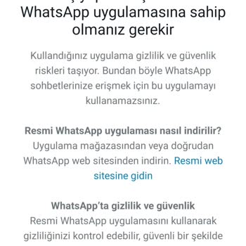 WhatsApp Giriş Bilgilerimi Kara Listeye Almış