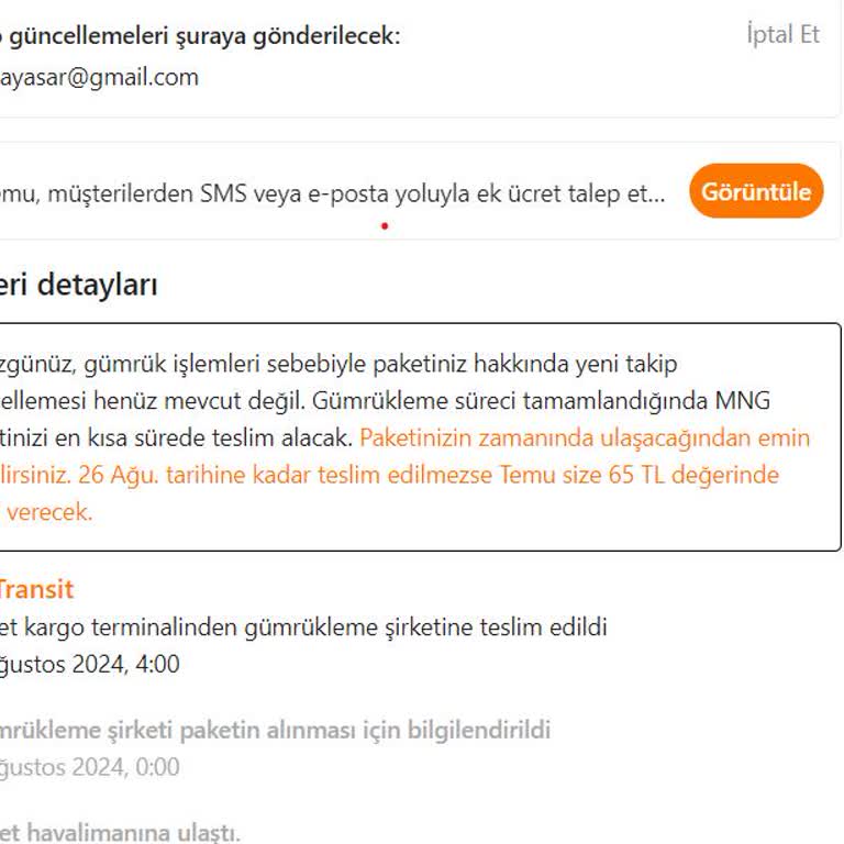 MNG Kargo MNG Gümrük Mağduriyeti