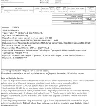 Atasun Optik'te İade Ve Fiyat Düşüşü Sorunu