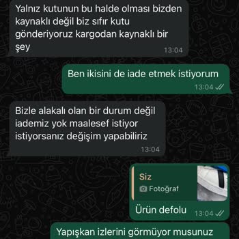 Sneakershome_tr İade Kabul Etmiyor, Siparişi Eksik Yolluyor