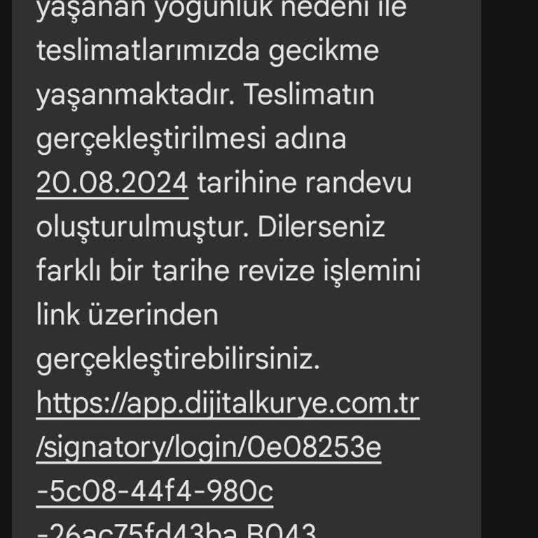 Teslim Edemeyen Dijitalkurye